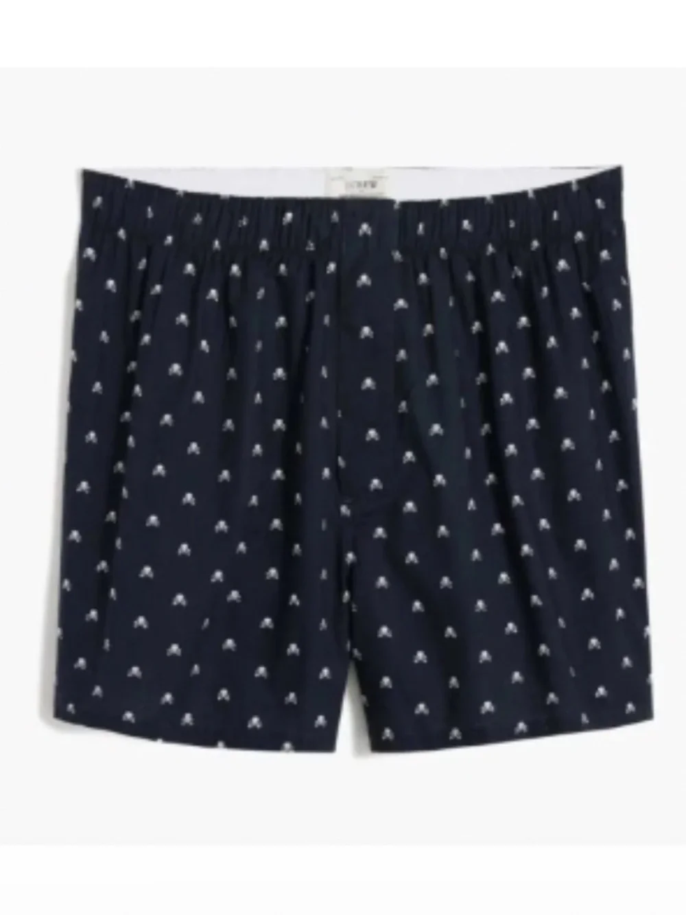 NWT J. Crew Skull and Crossbones boxers L